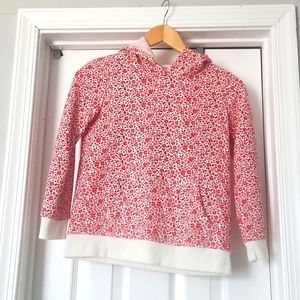 Red Floral Cat & Jack Pullover Hoodie Size L 10/12